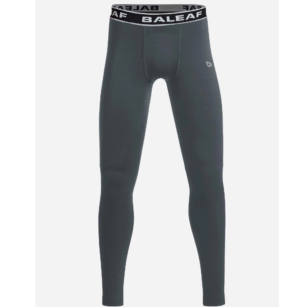 Baleaf Laureate Boy's Grey Thermal Baselayer Tights